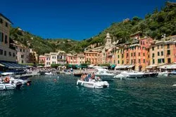 View from the boat, Portofino, Italy